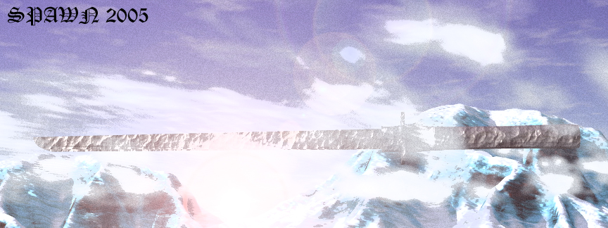 Sword and mountain