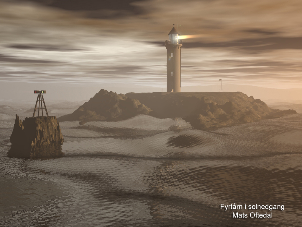 Lighthouse in sunset