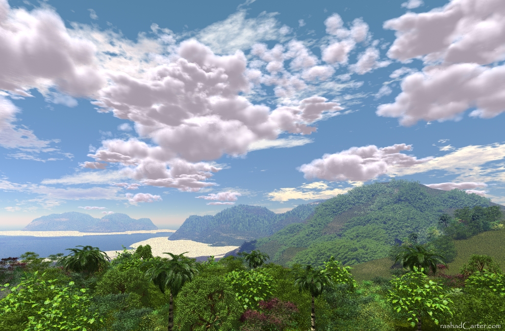 Tropical Island Sky