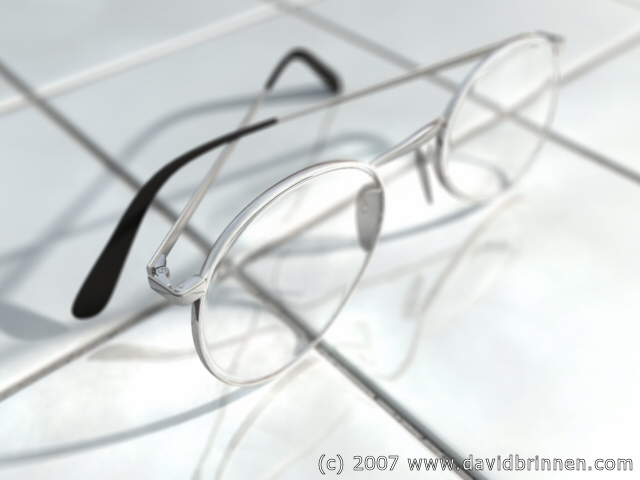 Glasses in Carrara 5 pro