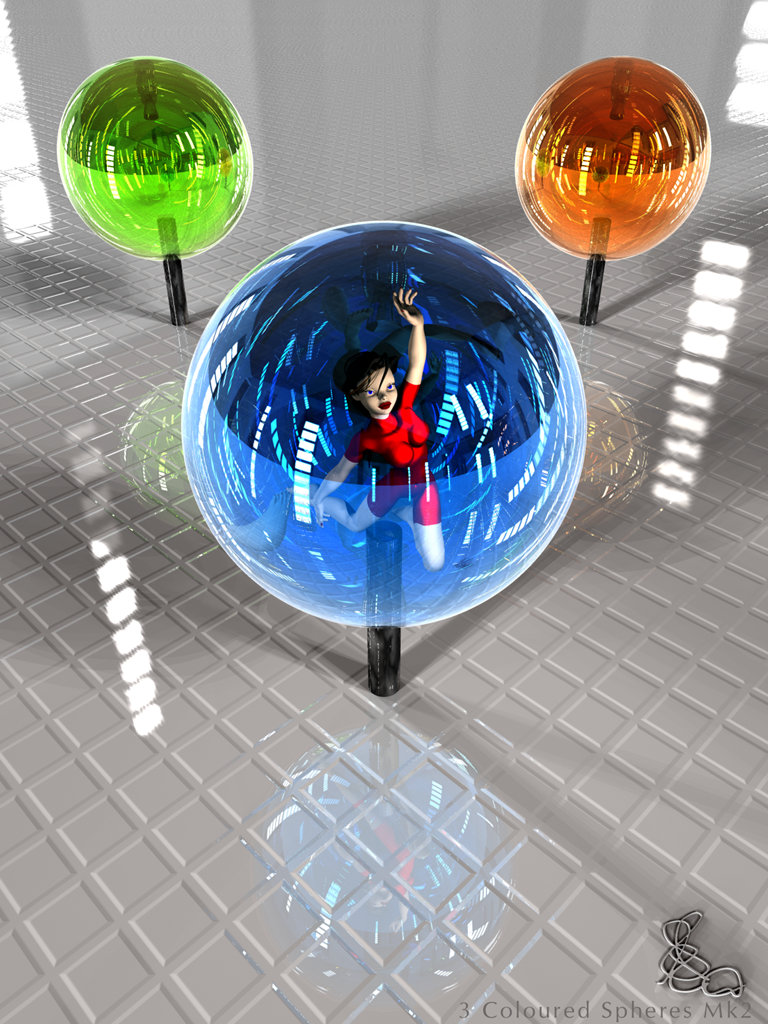 3 Coloured Spheres Mk.2