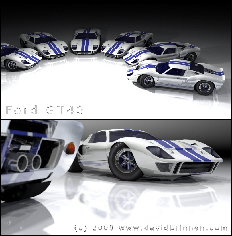 GT40 under a blue grey moon
