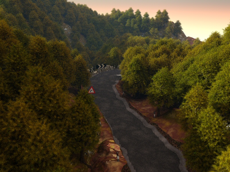 Highland road plust trees (Bryce 7 pro)