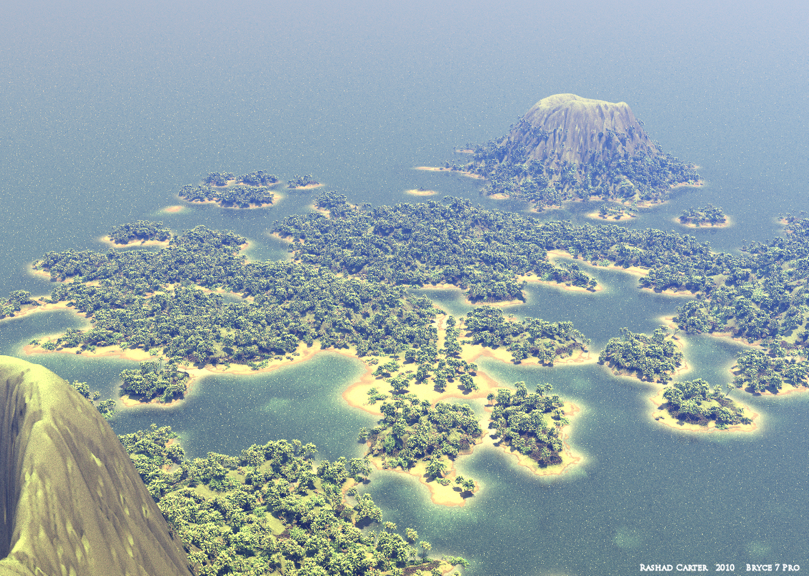 Flying Above the Island