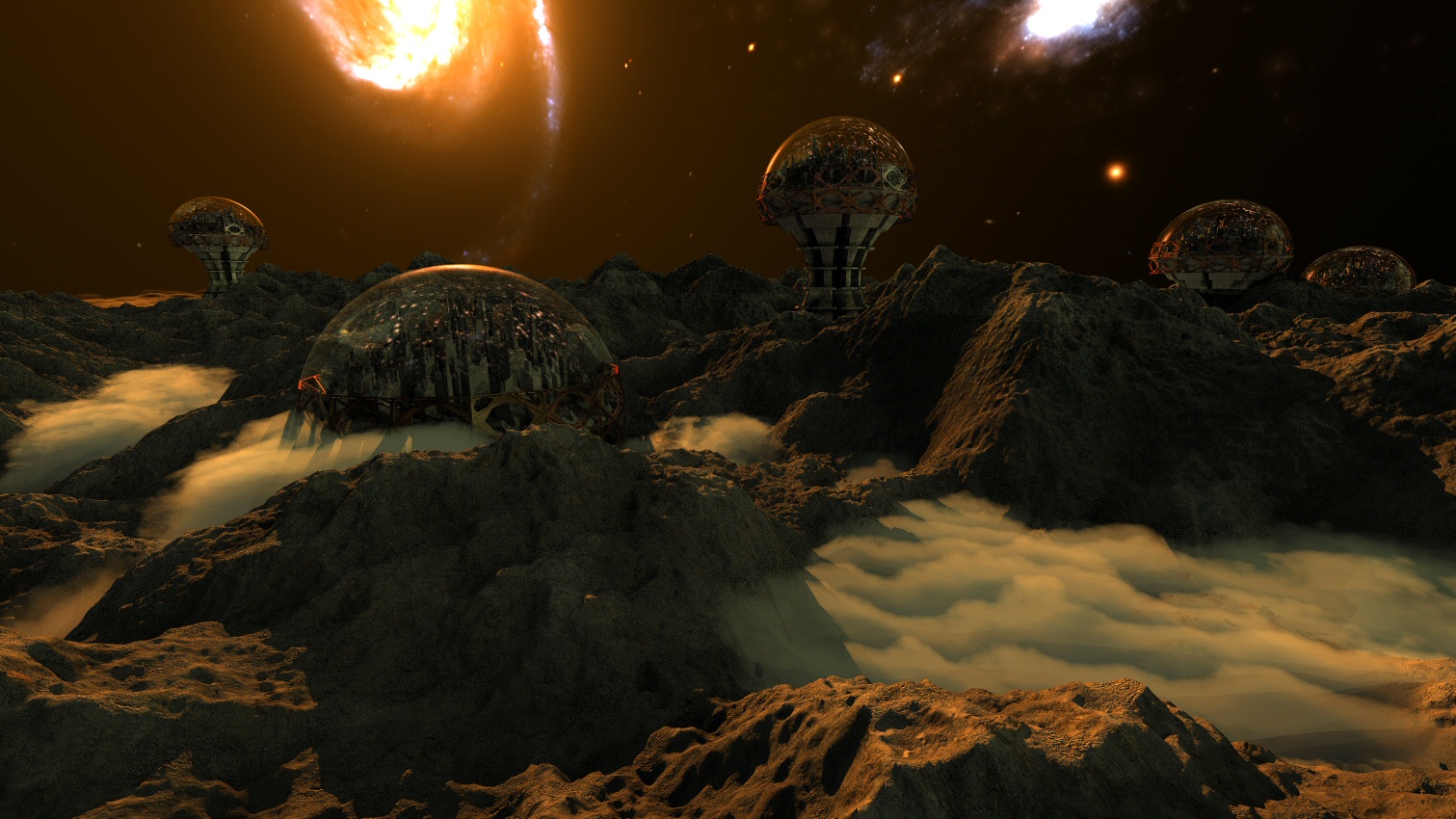 Above the methane clouds