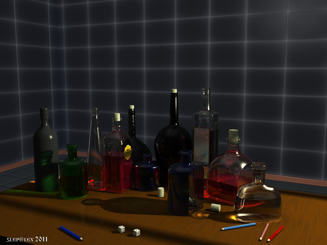 A lot of glass