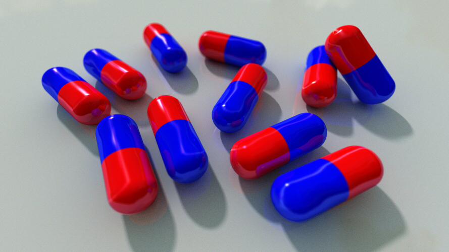 Still life scene - "capsules" - video tutorial for Bryce 7.1 Pro