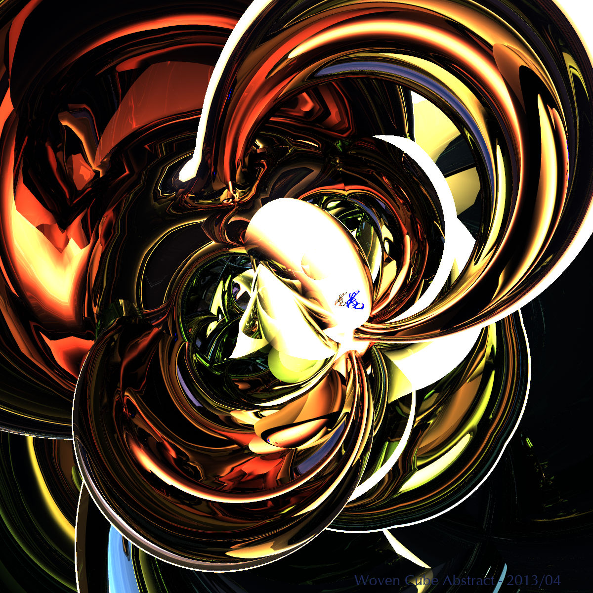 Woven Cube Abstract