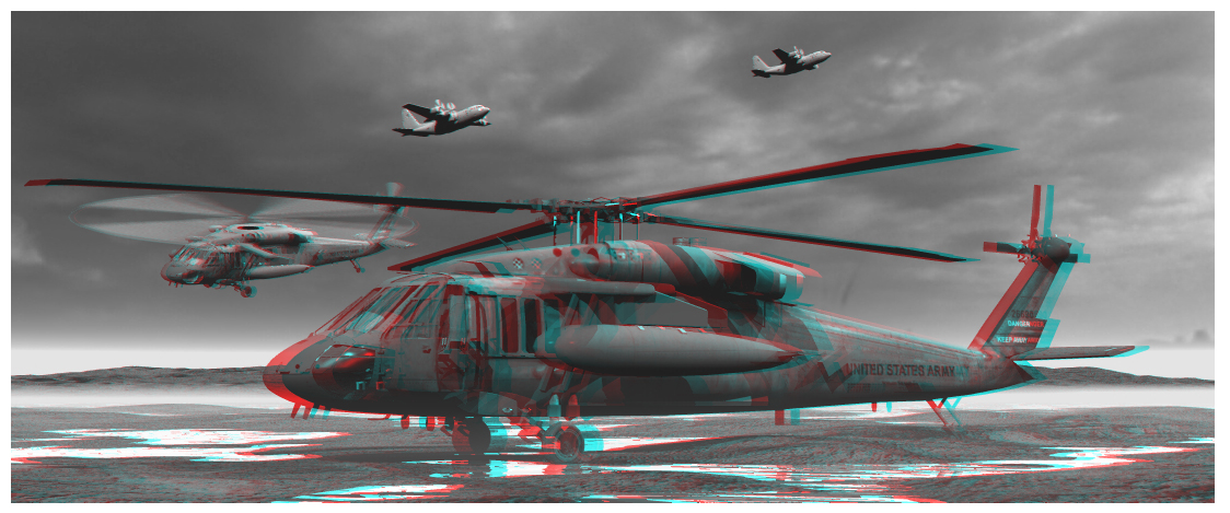 BlackHawk Anaglyph.