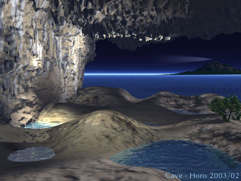 Cave (View out of a cave)