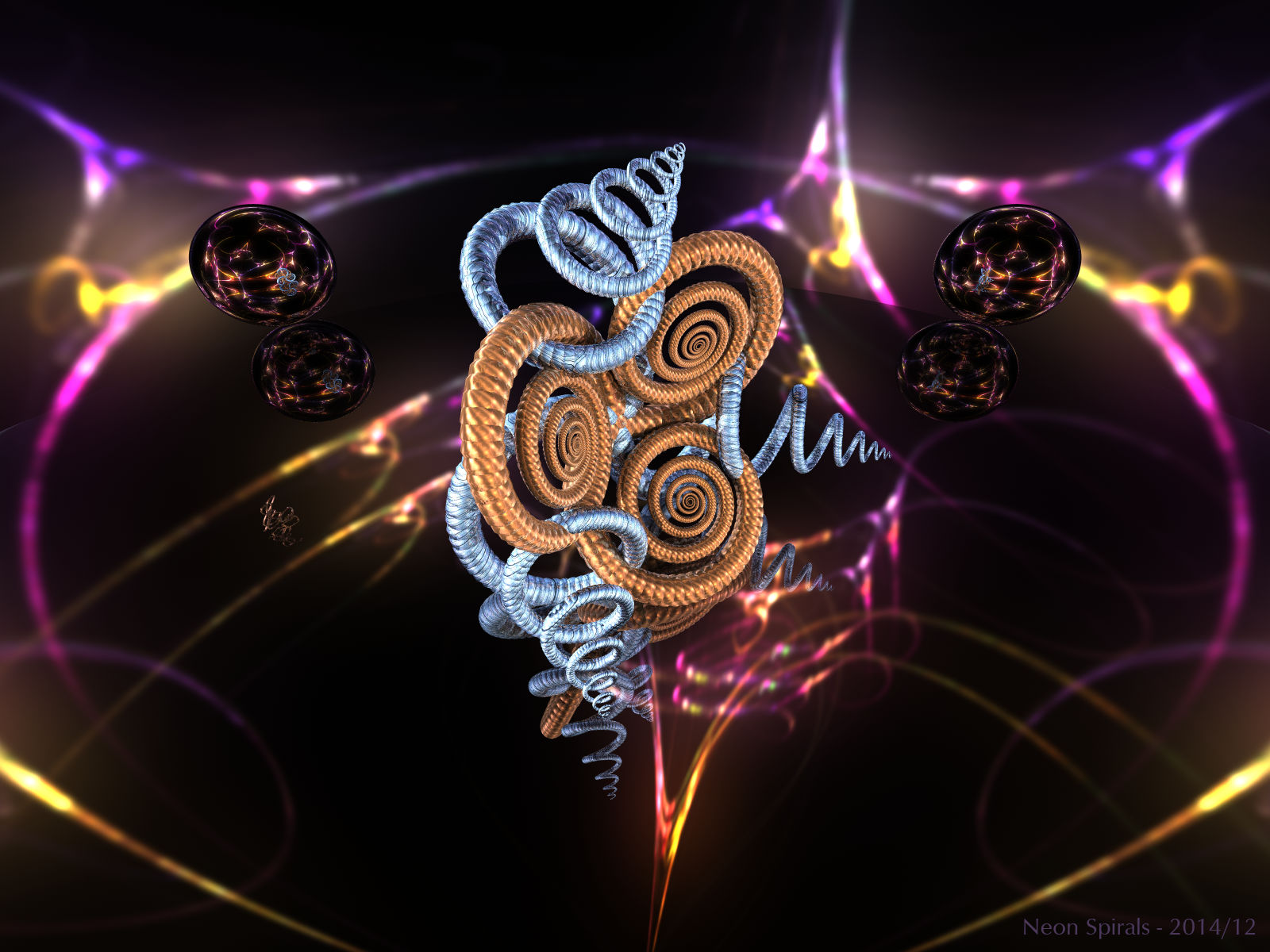 Neon Spirals