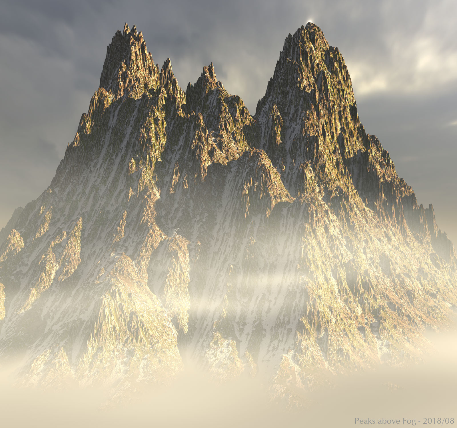 Peaks above Fog
