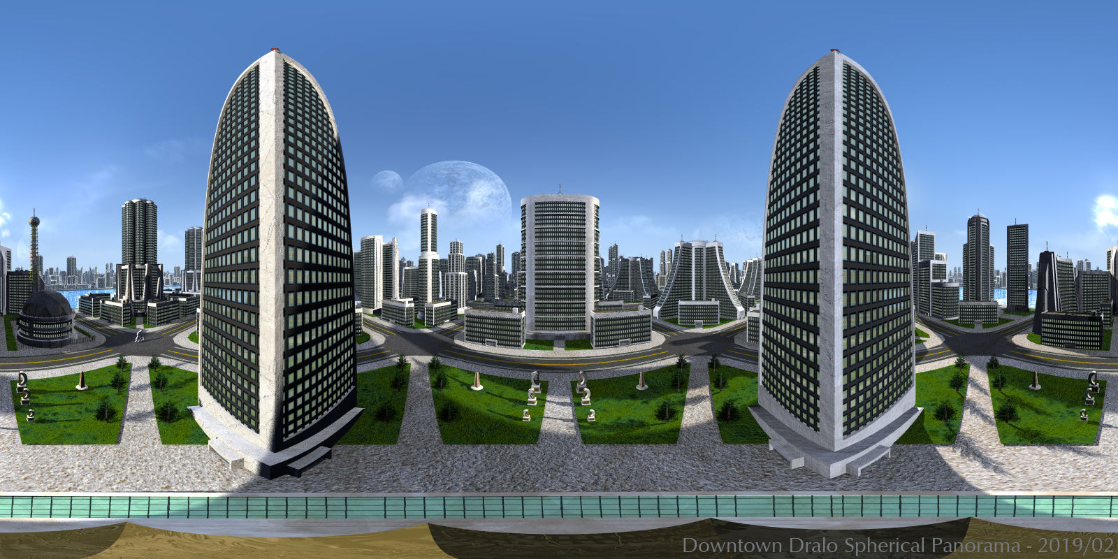 Downtown Dralo Panorama