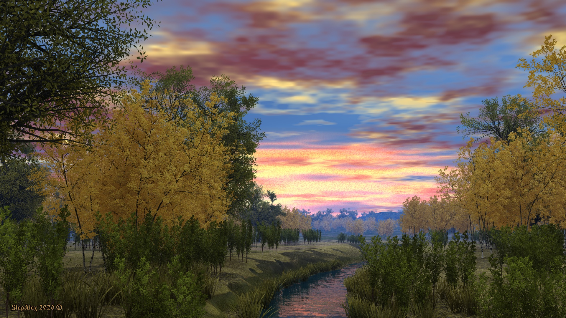 It was getting dusk