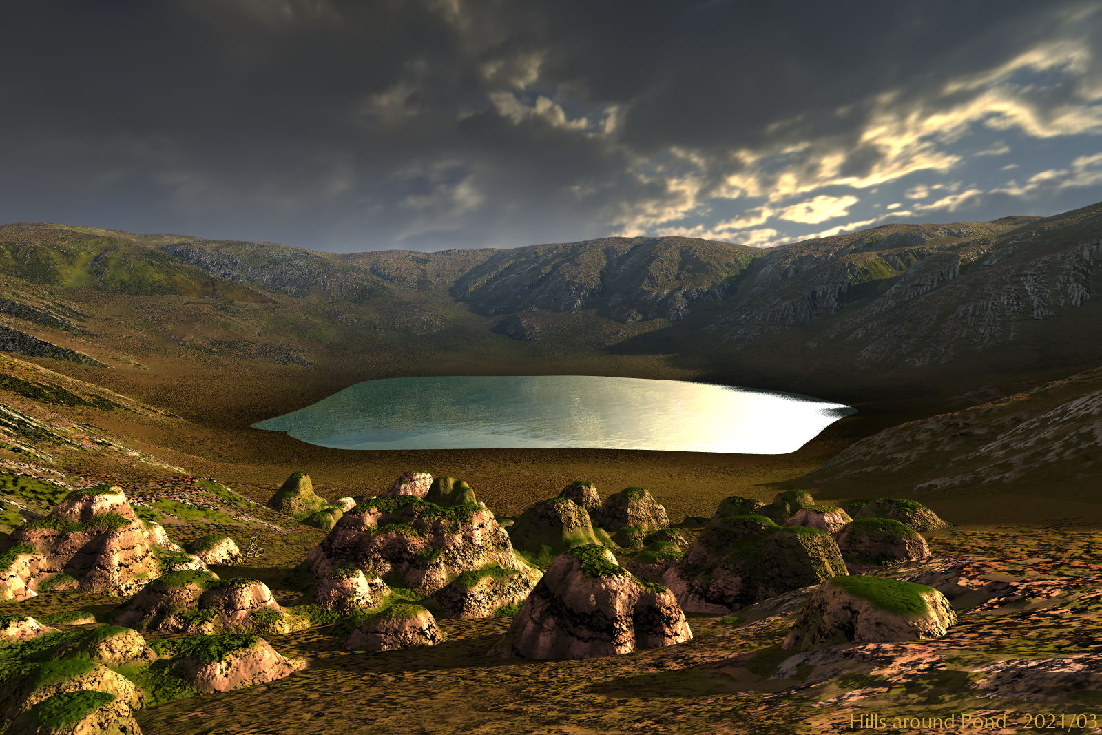 Hills around Pond