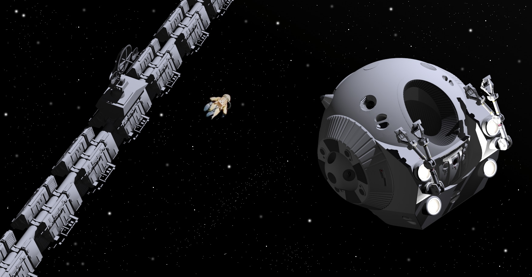 Escena de la pelÃcula 2001 odisea en el espacio