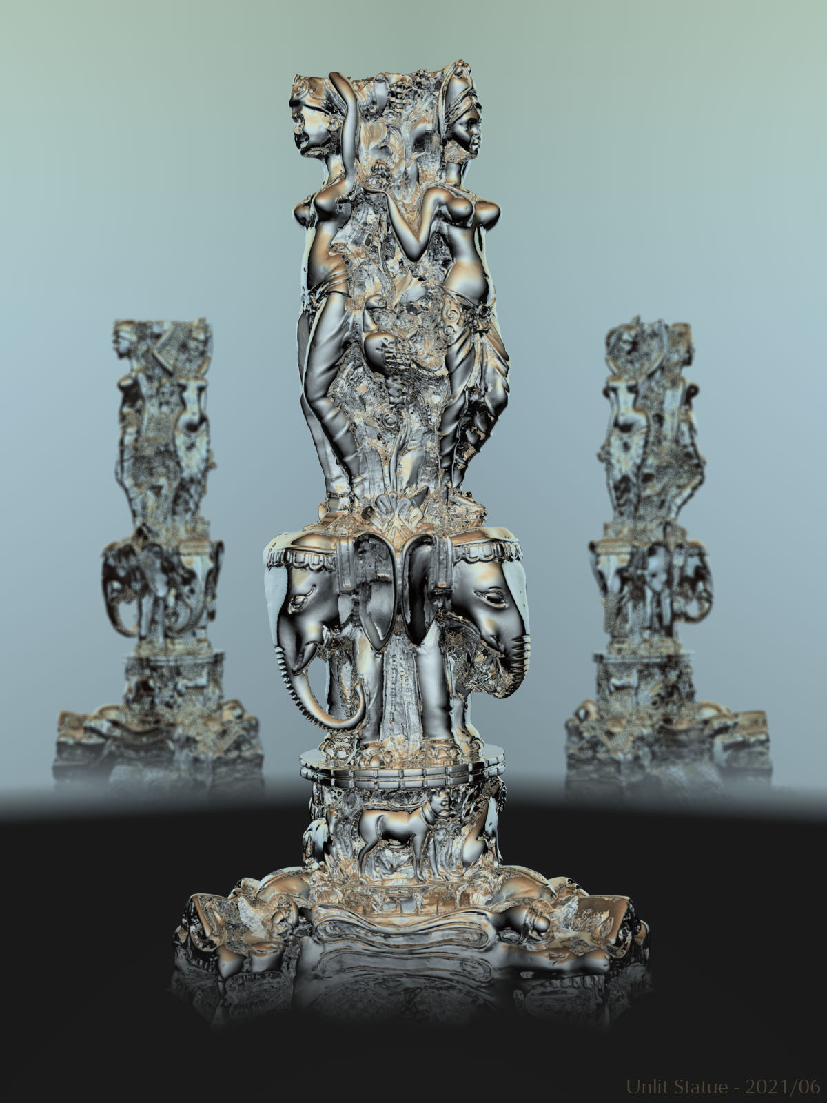 Unlit Statue