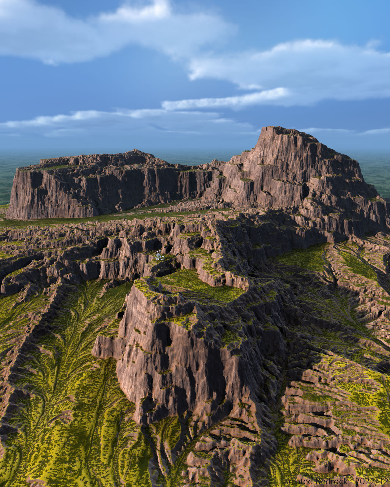 Isolated Bedrock