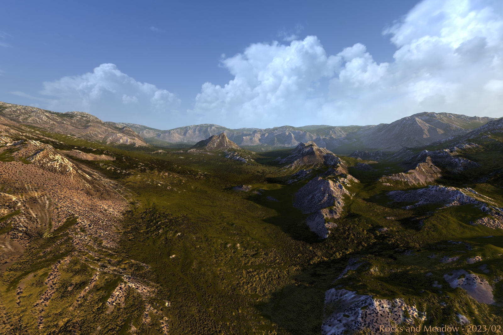 Rocks and Meadow