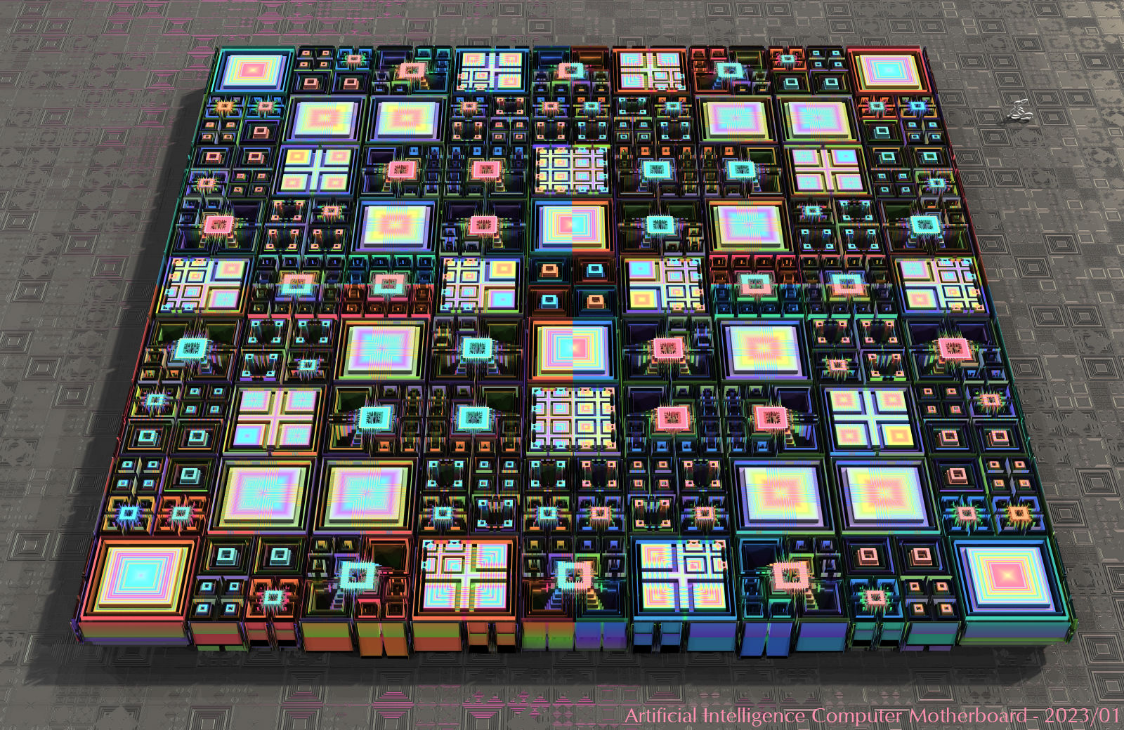 Artificial Intelligence Computer Motherboard