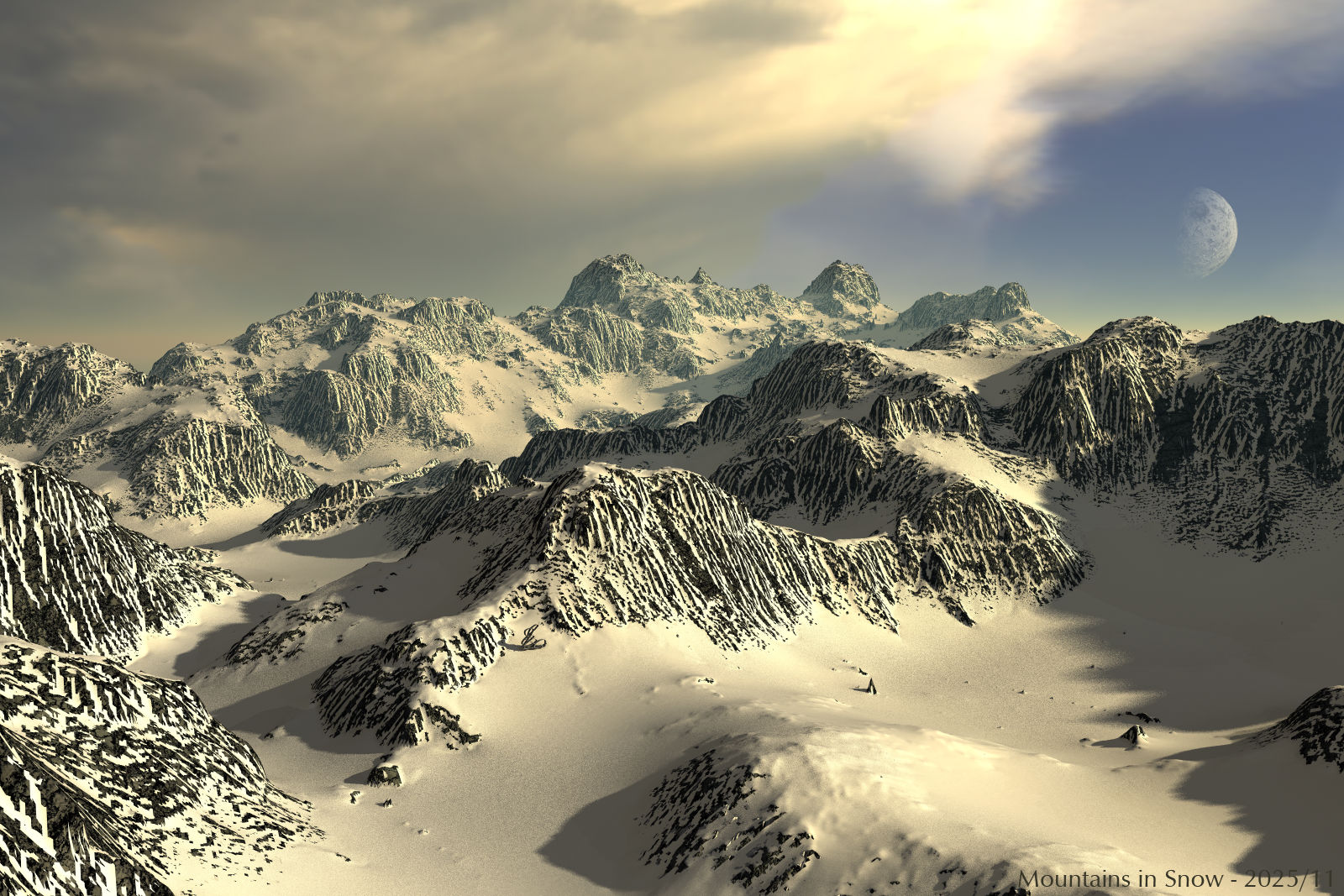 Mountains in Snow