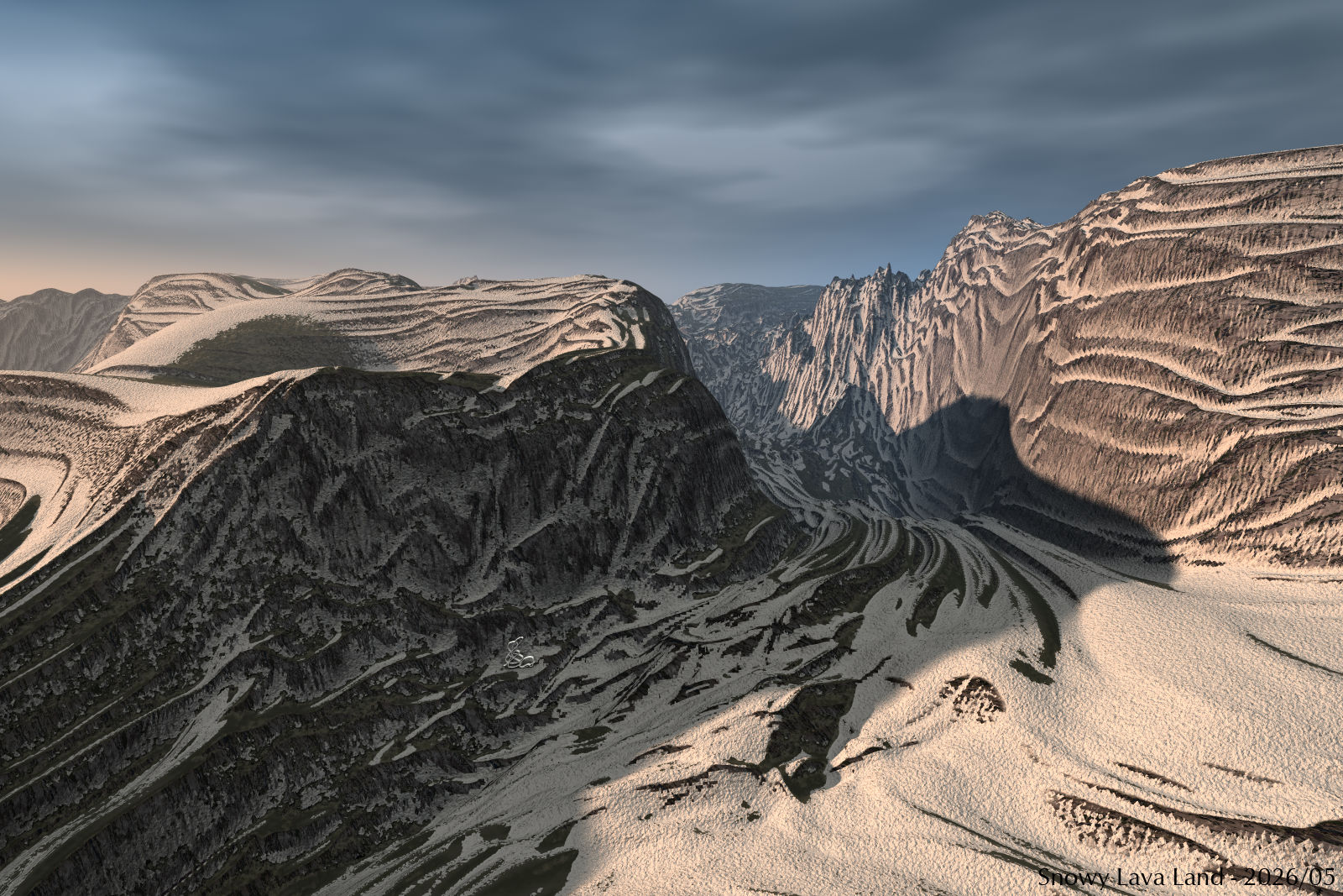 Snowy Lava Land
