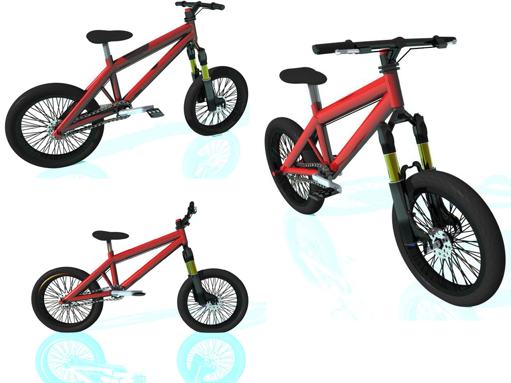 BMX bike with front damper