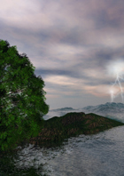 storm sea