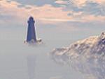Misty Morning Lighthouse
