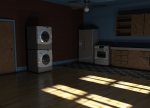 Empty One Room Studio Apartment