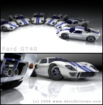 GT40 under a blue grey moon