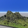 Dry grass, moss and stone