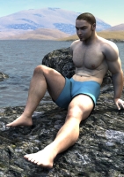 Facing His Fear of Water