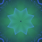 Litten Green Glass Star