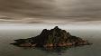 Island in gloom