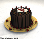Valentine Chocolate Cake