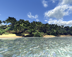Approaching the Island