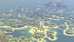 Flying Above the Island