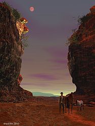 Twilight in the Red Canyon