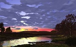 Autumn sunset