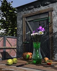 Still life with a pumpkin