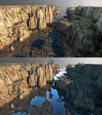 IBL v TA (scene based on Estuary DTE)