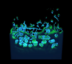 Liquid Green Blue Metal
