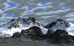 There, under clouds