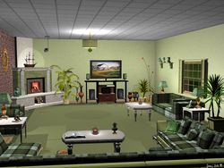 Green Living Room