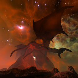 Cthulhu rising and quite grumpy