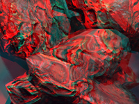 Anaglyph Protruding Objects