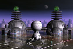 SciFi Metal world