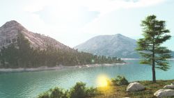 Mountain lake, Vue version