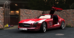 Mercedes SLS Gullwing.